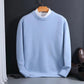 Men's Cashmere-Feel Sweater with Crewneck and Tailored Silhouette, Lightweight Layering