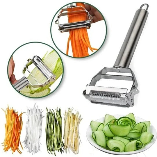 Multi-Function Vegetable Peeler and Julienne Cutter for Kitchen Food Prep