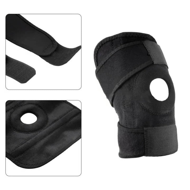 Knee Brace with Dual Side Stabilizers and Circular Compression, Adjustable Straps