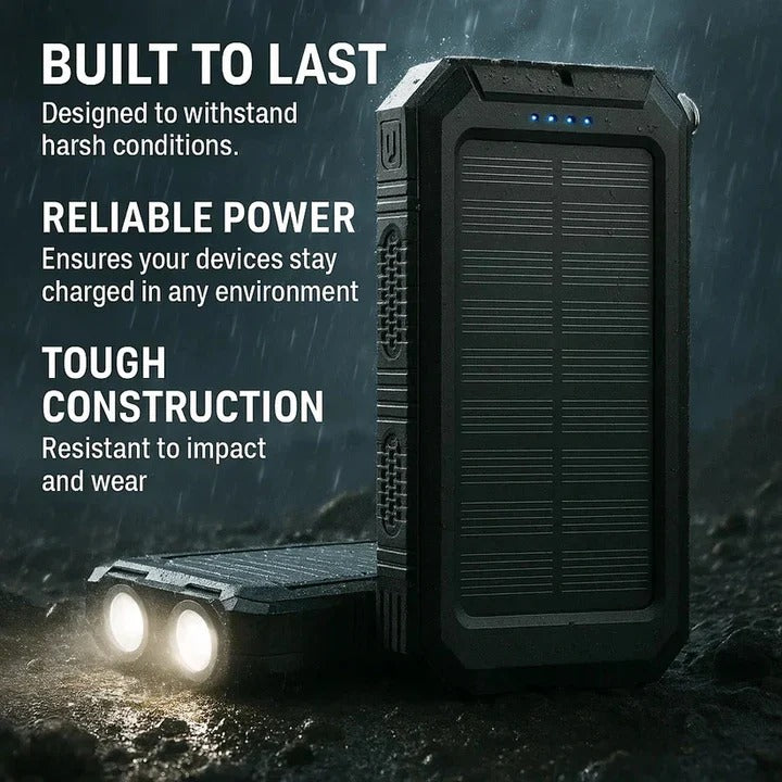 30,000mAh Solar Charger Waterproof External Power Bank