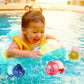 Wind Up Turtle Bath Toy with Floating Action and Sealed Bottom  Design