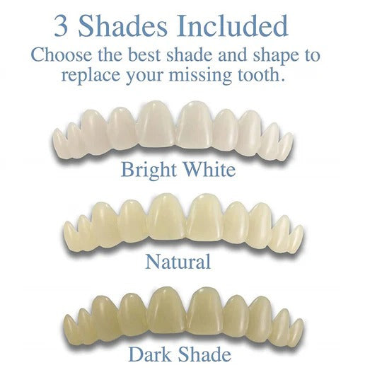 Temporary False Teeth Cover for Cosmetic Smile Appearance