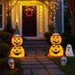 Collapsible Lighted Pumpkin Decorations for Indoor and Outdoor Halloween Display