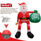 Giant 8-Foot LED Climbing Santa Inflatable Outdoor Christmas Decoration