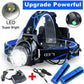Rechargeable LED Headlamp with Adjustable Beam for Hands-Free Use