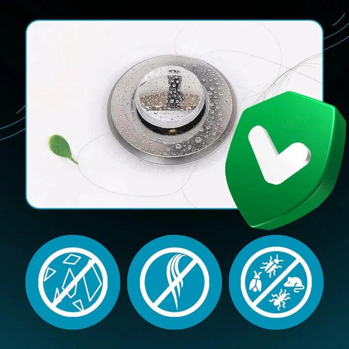 Odor-Isolation Pop-Up Sink Stopper for Air-Tight Drain Sealing
