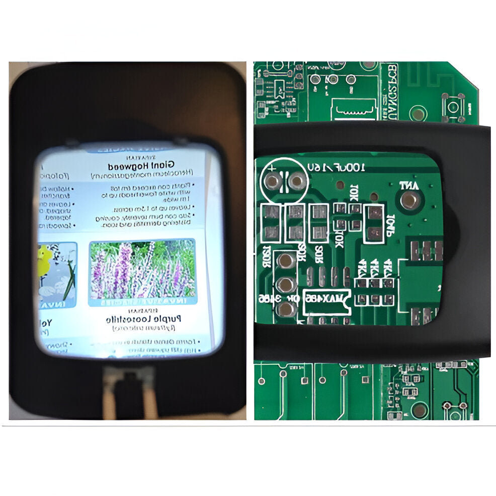 Floor Magnifying Lamp with 3X Magnification and 12 LED Lights, 8x10 Inch Lens