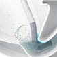 Wall Mounted Toilet Brush with Deep Reaching Bristles and Drip Away Holder