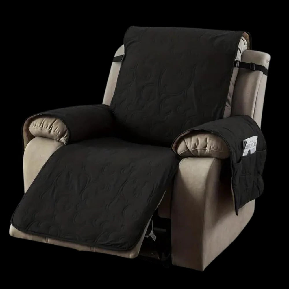 Waterproof Recliner Cover with Plush Fabric and Machine Washable Design