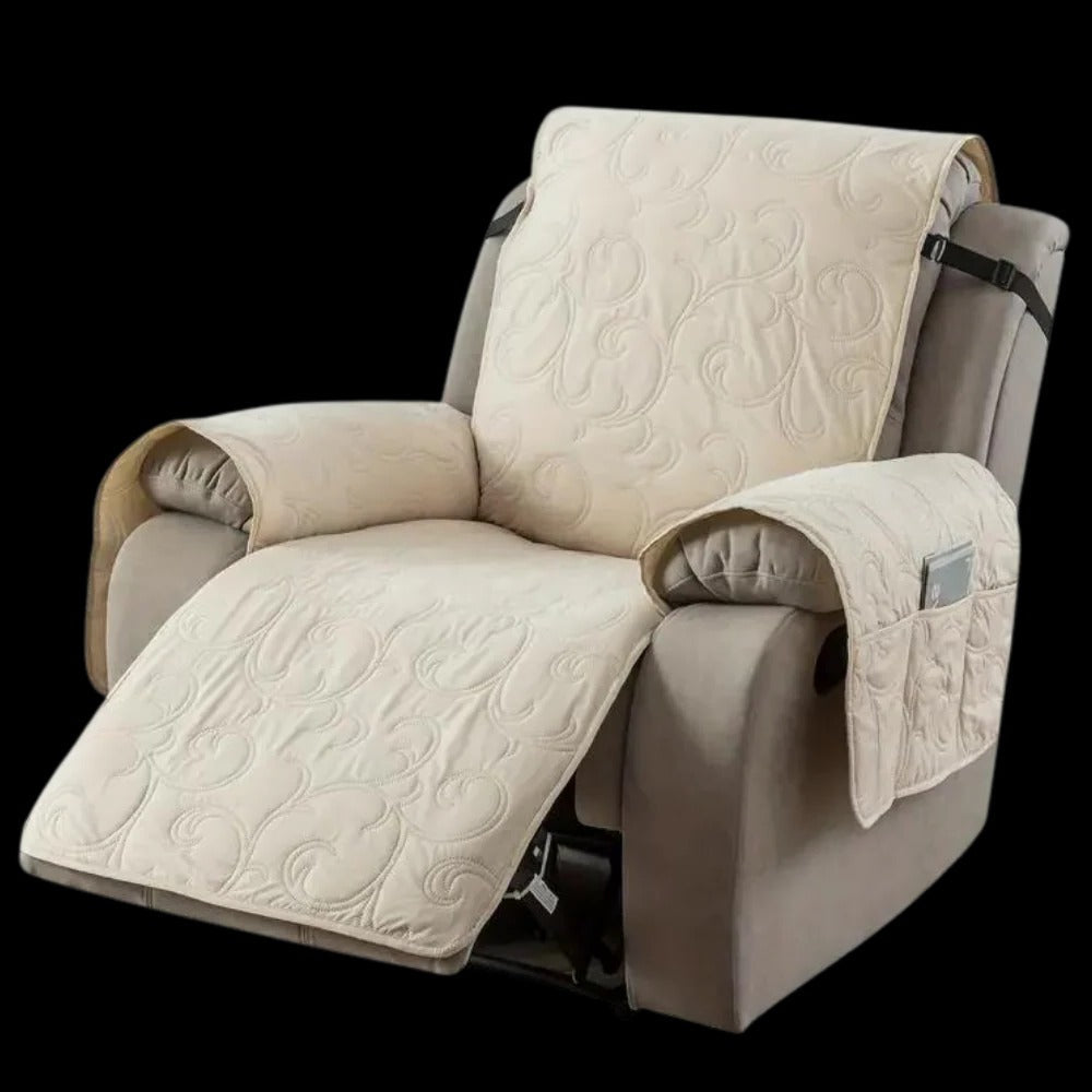 Waterproof Recliner Cover with Plush Fabric and Machine Washable Design