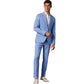 Slim Fit Two Piece Suit with Blazer and Trousers, Six Color Options