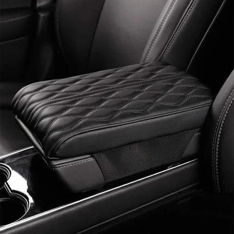Memory Foam Car Armrest Cushion with Waterproof Microfiber Cover and Elastic Band Installation