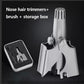 Manual Nose and Ear Hair Trimmer for Men with Precision Cutting Design