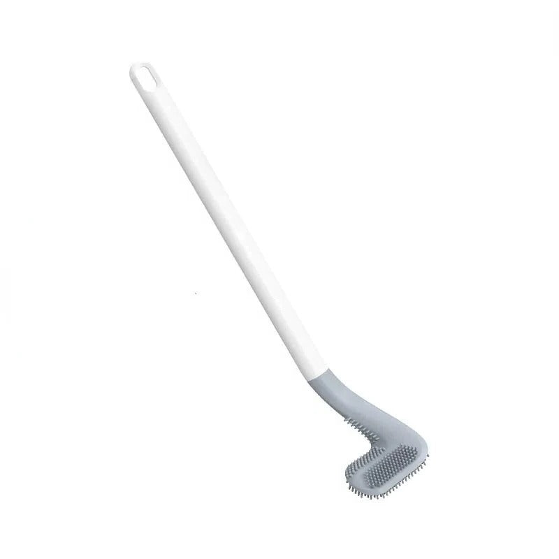 Toilet Brush with Auto-Rinse Base and Sealed Storage Container