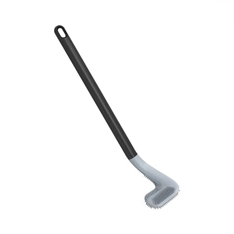 Toilet Brush with Auto-Rinse Base and Sealed Storage Container