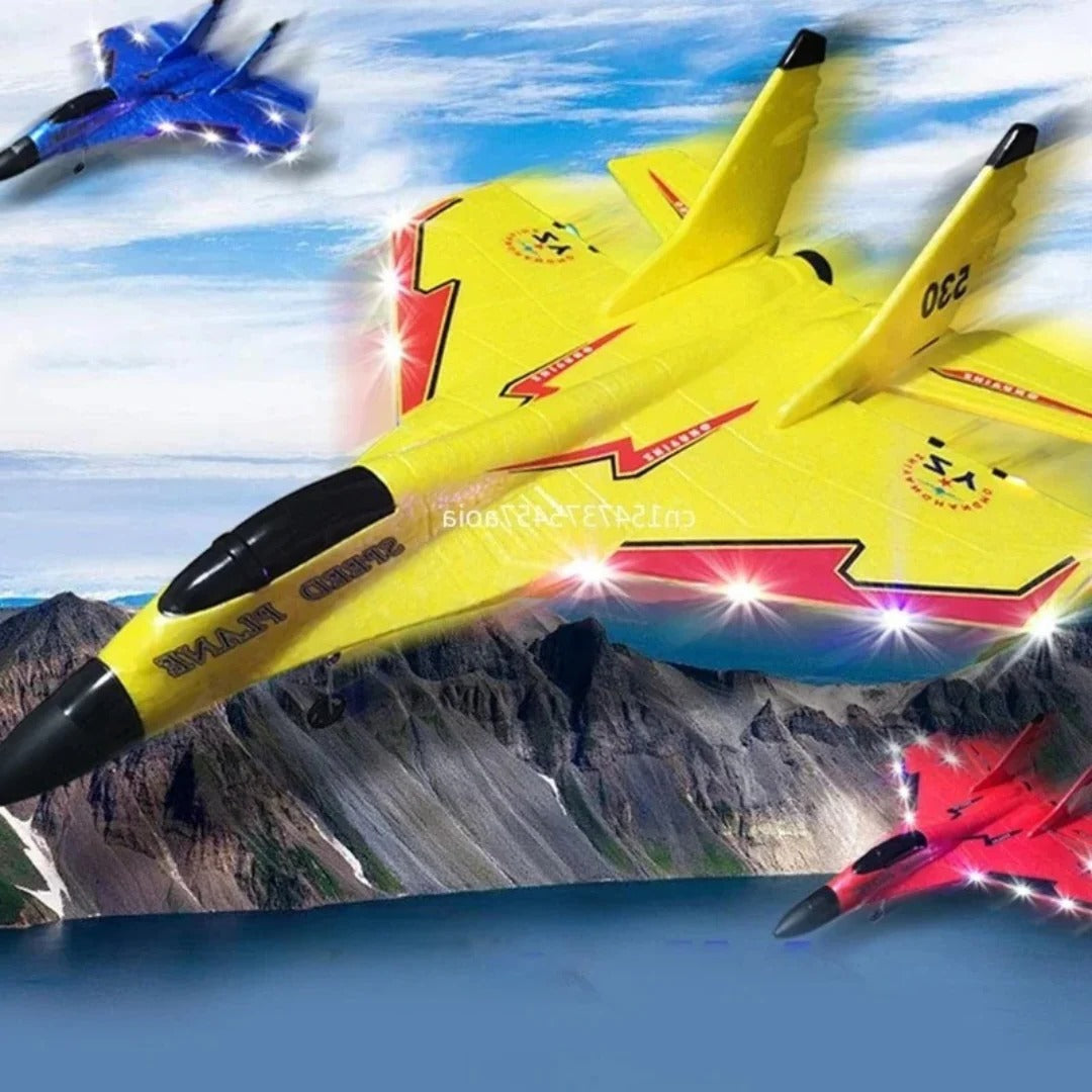 Remote Control Airplane with Shatter Resistant Build and Aerodynamic Flight Stability