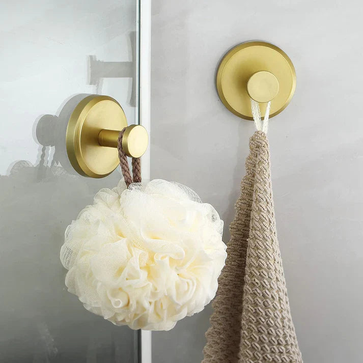 Suction Cup Hooks with 15 Pound Capacity for Glass and Tile Surfaces