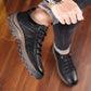 Mens Orthopedic Shoes with Three Arch Support and Ergonomic Insole, Cowhide Upper