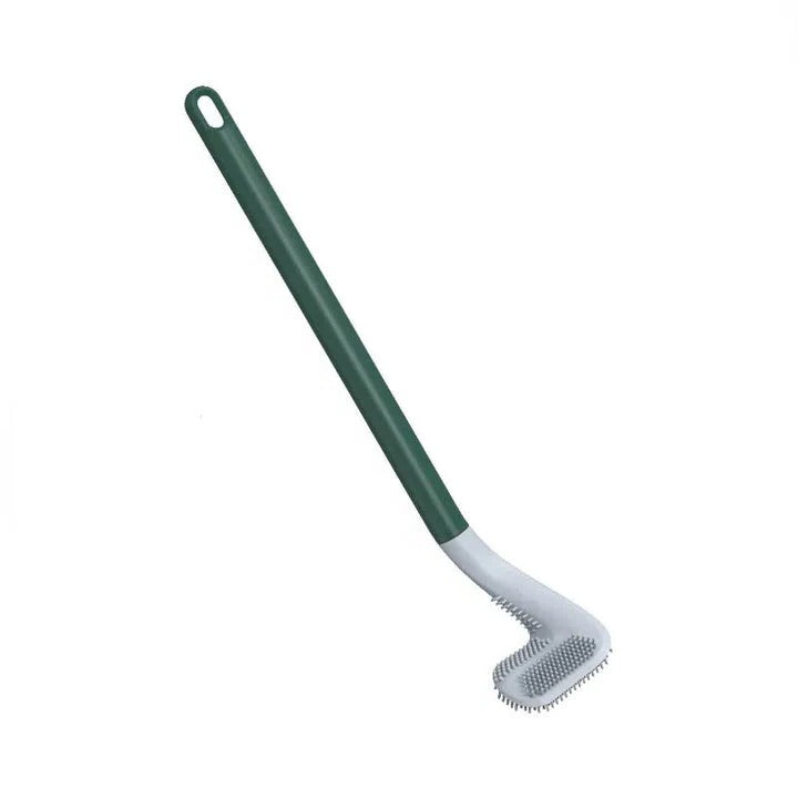 Toilet Brush with Auto-Rinse Base and Sealed Storage Container