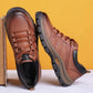 Mens Orthopedic Shoes with Three Arch Support and Ergonomic Insole, Cowhide Upper