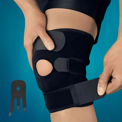Knee Brace with Dual Side Stabilizers and Circular Compression, Adjustable Straps