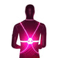 LED Safety Vest with 360-Degree Illumination and Adjustable Band, Weather Resistant