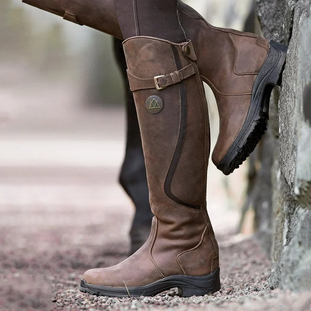 Women's Water-Resistant Boots with Removable Insole and Traction Rubber Sole, 12in Shaft