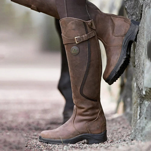 Womens Water-Resistant Boots with Removable Insole and Traction Rubber Sole, 12in Shaft