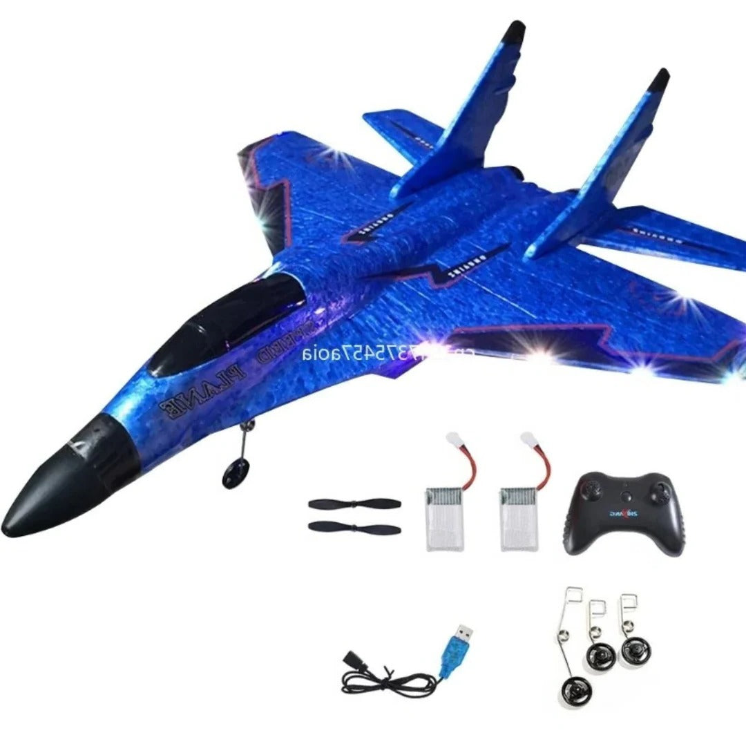 Remote Control Airplane with Shatter Resistant Build and Aerodynamic Flight Stability