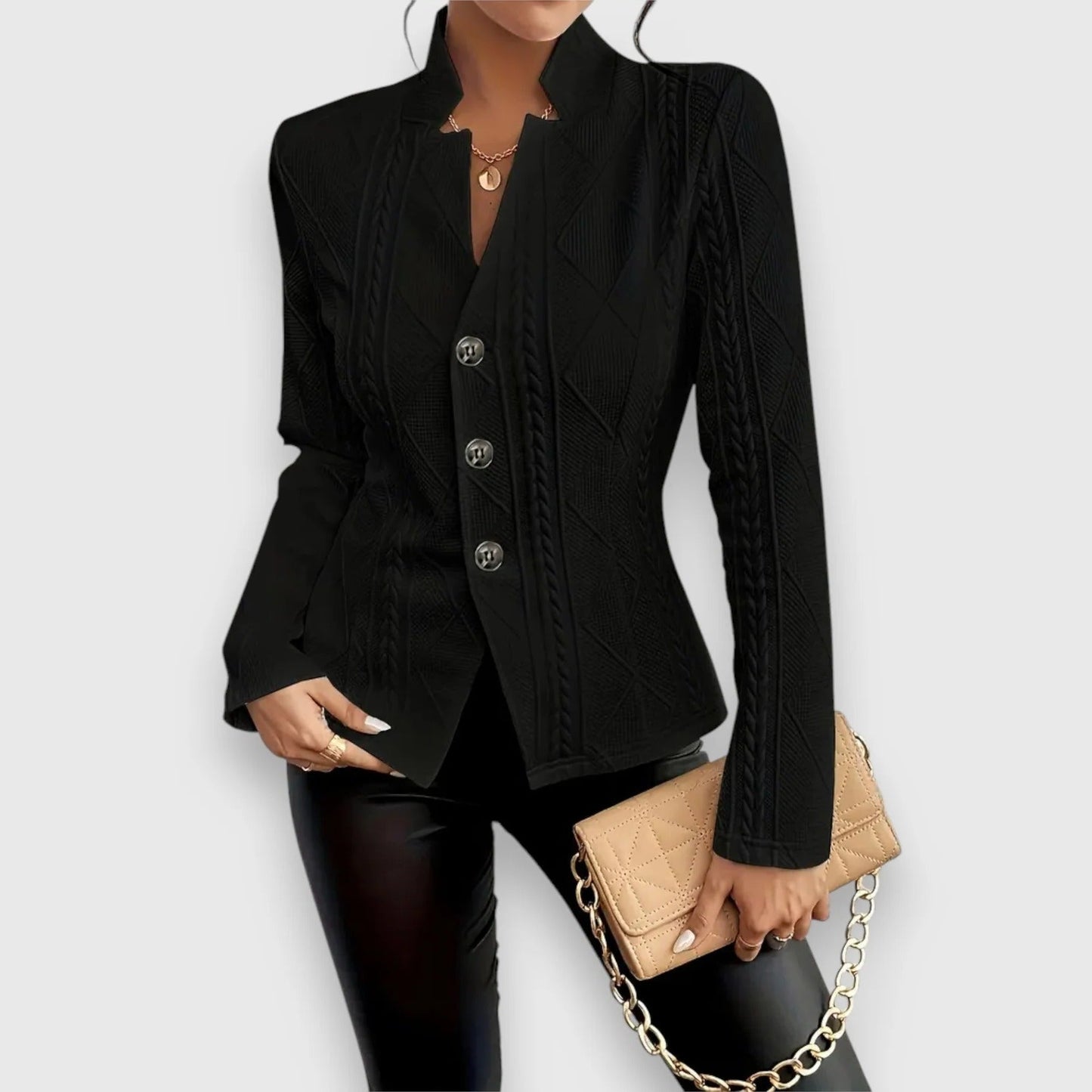 Womens Water Repellent Jacket with Breathable Structure and Multiple Pockets