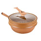 Nonstick Wok with Micropressure Sealing and Steamer Basket, Gas and Induction Compatible