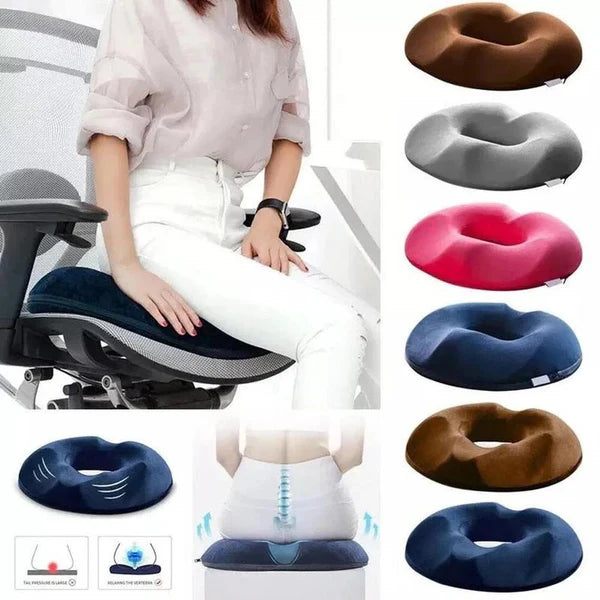 Ergonomic Cushion for Hemorrhoids and Tailbone Pain Relief