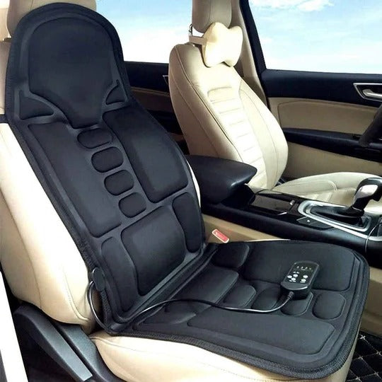 Eight Mode Massage Chair Pad with Heated Back and Neck Support for Car and Home Use