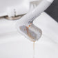 Wall Mounted Toilet Brush with Deep Reaching Bristles and Drip Away Holder