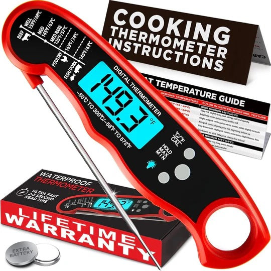 Instant Read Meat Thermometer for Fast and Accurate Food Temperature Checks