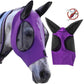 Horse Fly Mask with Mesh Face Coverage and UV Protection, Stretchy Elastic Fit