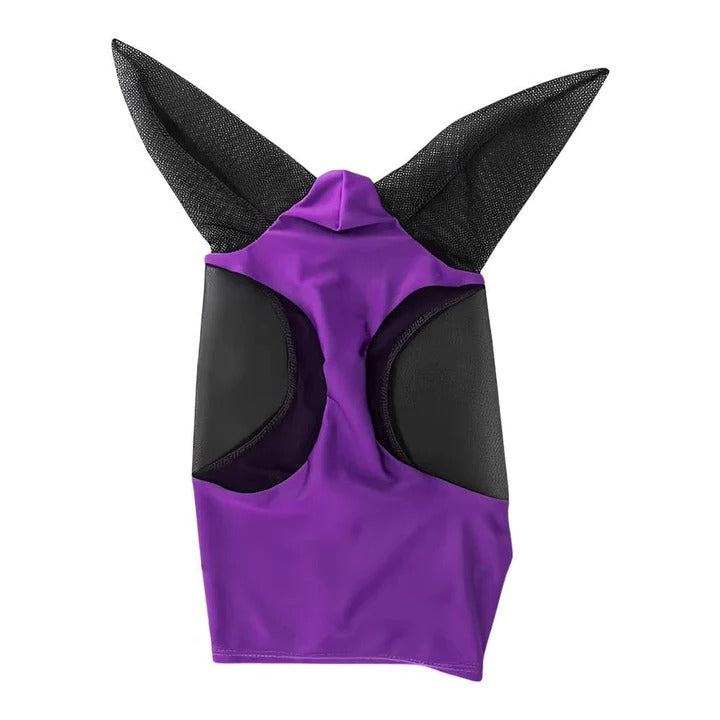 Horse Fly Mask with Mesh Face Coverage and UV Protection, Stretchy Elastic Fit
