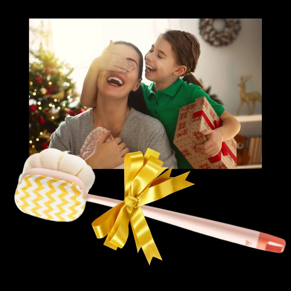 Long Handle Body Scrubber with Dual Sided Brush Head and Extended Reach