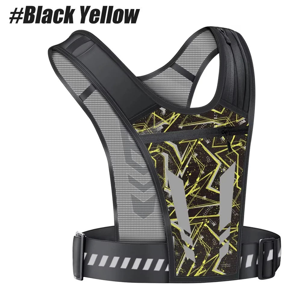 Phone Holder Vest With Adjustable Fit and Multi-Pocket Storage