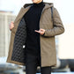 Insulated Winter Parka with Wind and Moisture Resistant Shell, Adjustable Fit