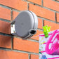 Retractable Clothesline with Swivel Base and Automatic Retraction, 472  Inches