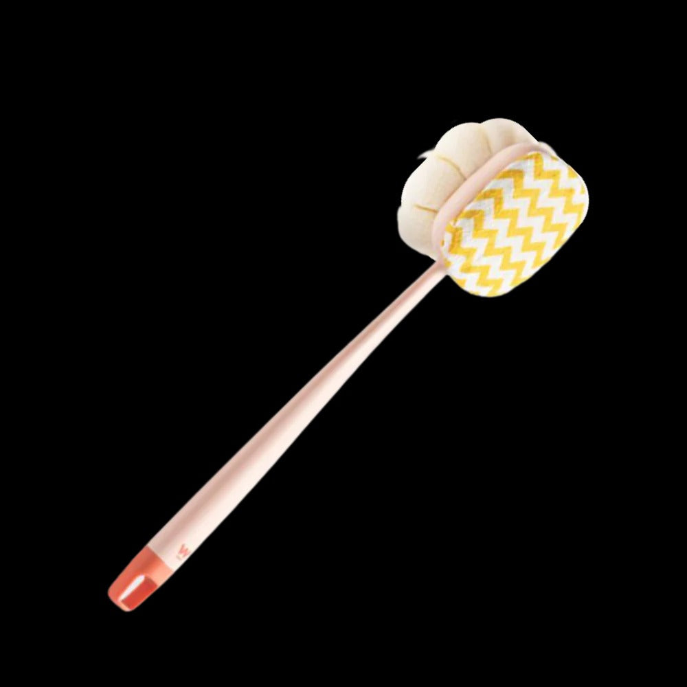 Long Handle Body Scrubber with Dual Sided Brush Head and Extended Reach