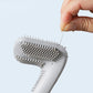 Wall Mounted Toilet Brush with Deep Reaching Bristles and Drip Away Holder