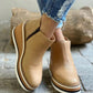 Low Ankle Boots with Side Zipper and Reinforced Grip Sole