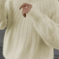 Womens Knit Sweater with Crew Neck and Full Length Sleeves, Hip Coverage