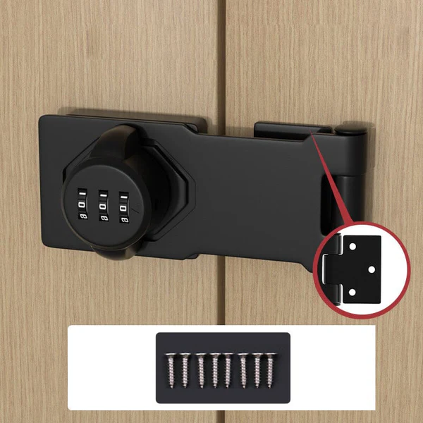 Combination Cam Lock with 1,000 Code Options and Chrome Dials, Dual Baseplate Design