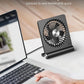 Ultra Quiet Small Desk Fan with Adjustable Airflow and USB Power