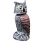 Realistic Outdoor Owl Decoy Set With Rotating Head