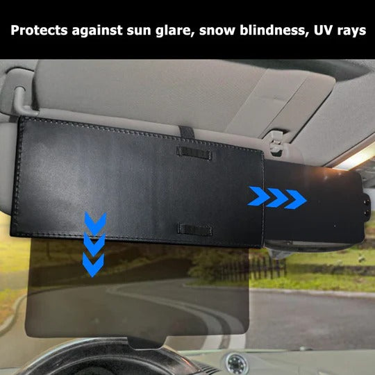 Polarized Anti-Glare Car Sun Visor for Day and Night Driving