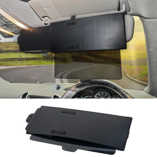 Polarized Anti-Glare Car Sun Visor for Day and Night Driving